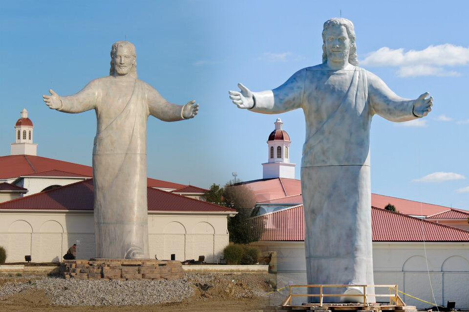 Собрал 14 самых высоких статуй Иисуса