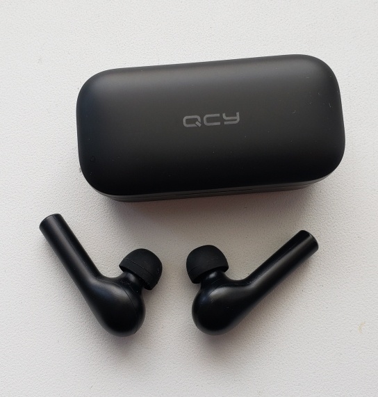 Беспроводные Bluetooth наушники QCY T5 V5.0, наушники с сенсорным управлением, стерео, HD, говорящие с аккумулятором 380 мАч