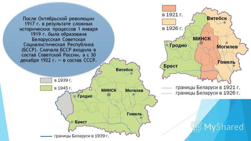 Территория белоруссии в составе украины