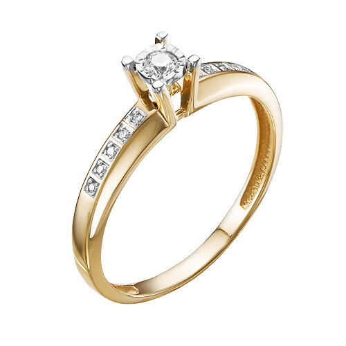 Кольцо из красного золота  с бриллиантами (арт. К113-5691) Цена: 41.940 ₽                                                        