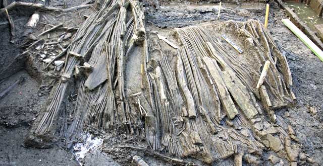 Деревянная рыболовная ловушка найдена на участке Замостье 2 (доктор Игнасио Клементе / CSIC) 
