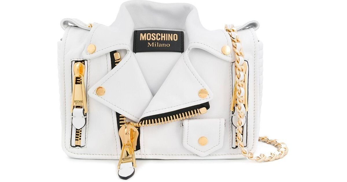  Сумка через плечо в виде байкерской куртки Moschino 110 916 ₽
