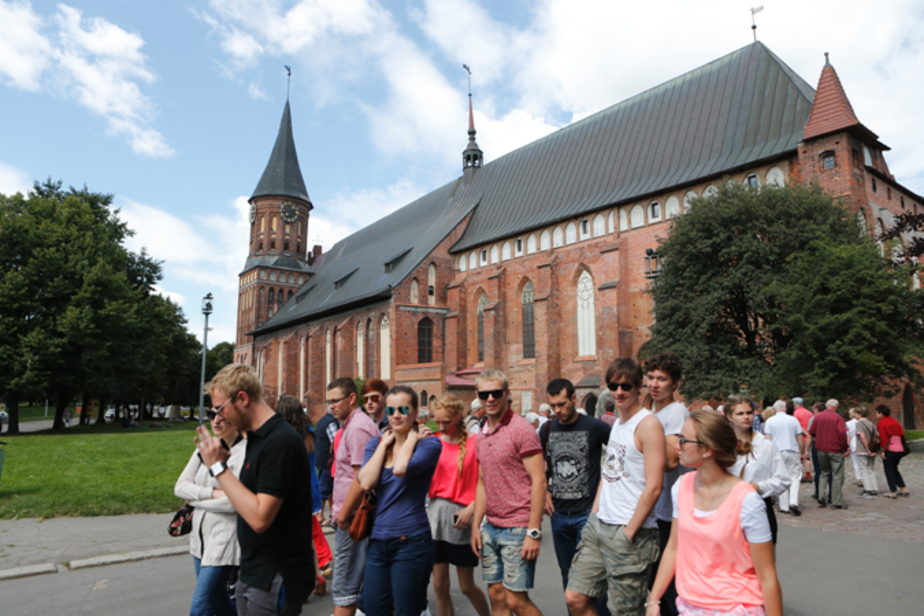 Туристы в Калининграде