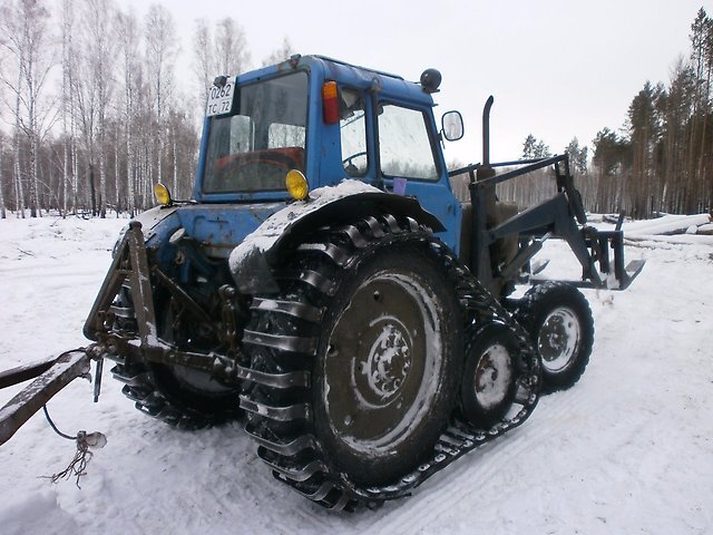 Полугусеничный или гибридный ход на колёсном тракторе МТЗ 80(82) Беларусь