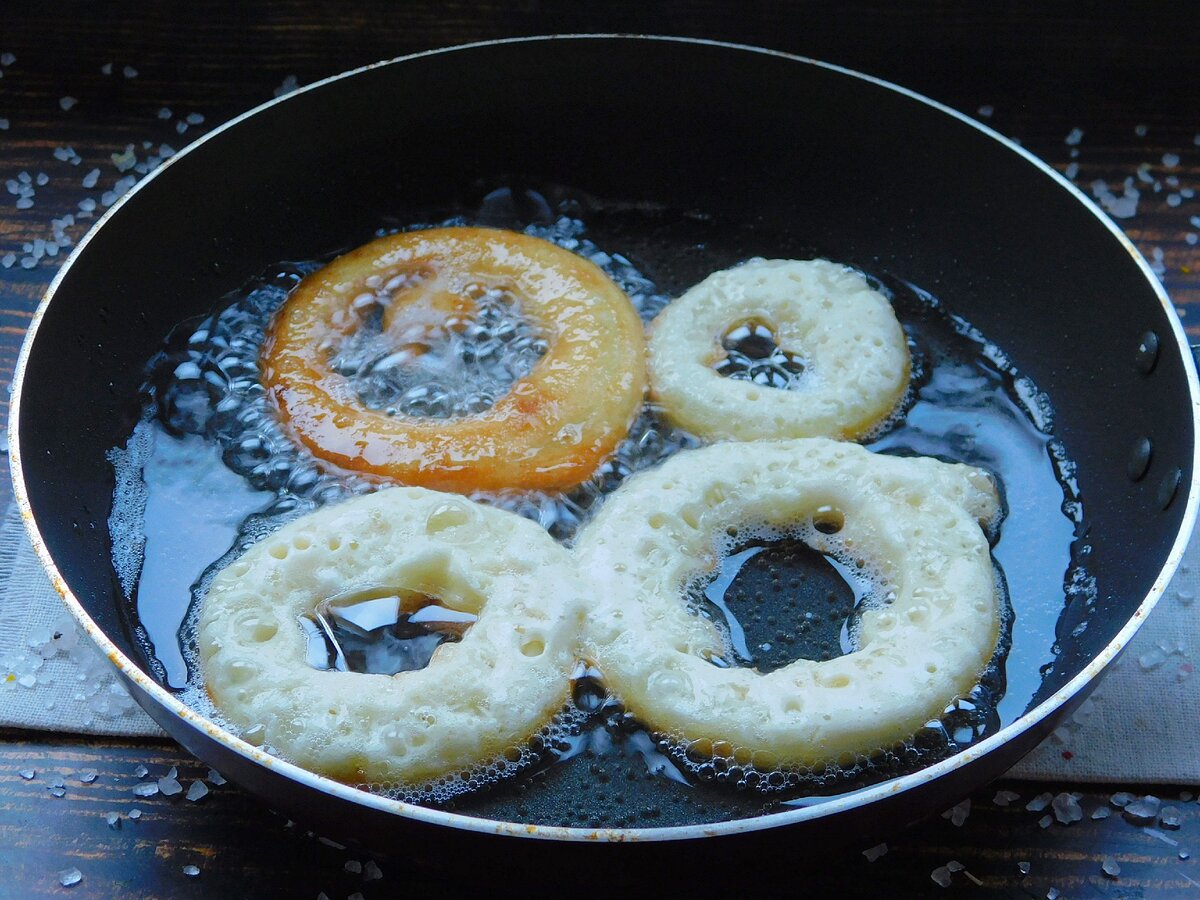 Видео-рецепт пончиков олимпийских кольца