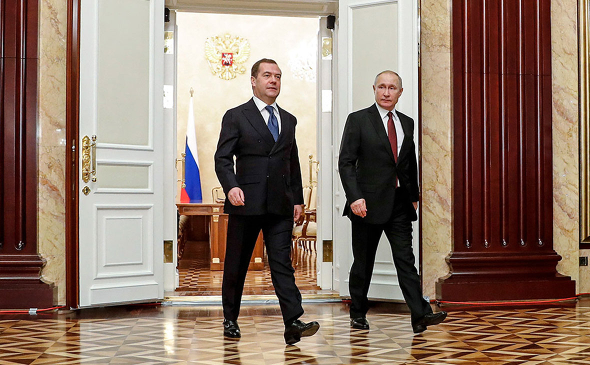 Д.А. Медведев и В.В. Путин