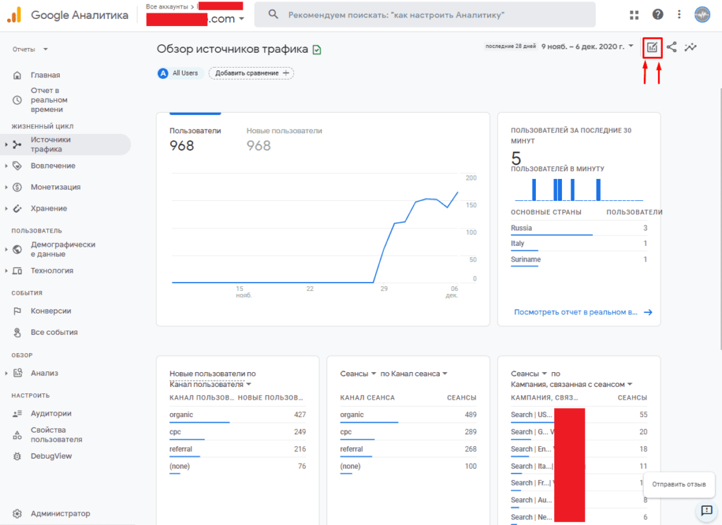 Гугл Аналитика. Google Analytics 4. Google Analytics 4 структура. Привлечение трафика.