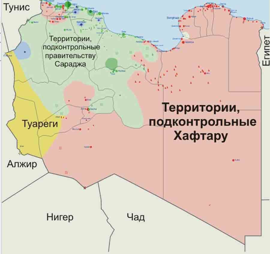 Карта ливии политическая