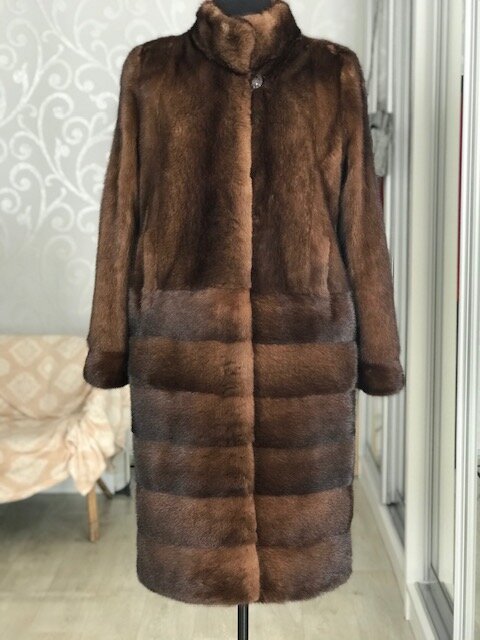 Полная переделка пальто из норки. Ателье Ирины Берзиной.