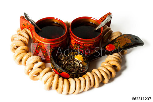 https://stock.adobe.com/images/russian-two-cups-with-tea-spoon-and-bagels/62311237