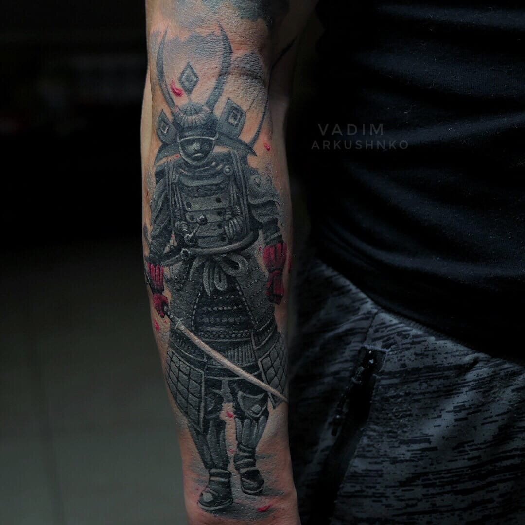Тату самурай ( фото) - значение татуировки, эскизы 