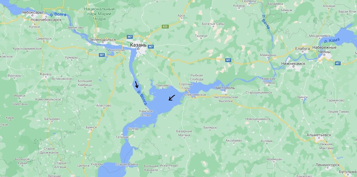 Слияние Волги и Камы