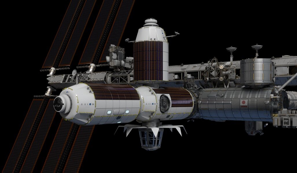 Будущий "сегмент Axiom Space" присоединенный к МКС. Author: Axiom Space. Источник изображения: upload.wikimedia.org
