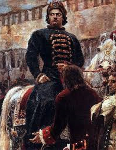 В.И.Суриков .Фрагмент картины "Утро стрелецкой казни"