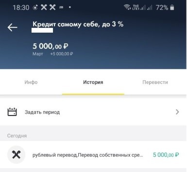 Как пришла ЗП, платим "кредит"