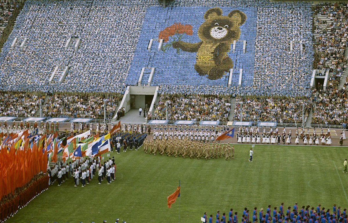 Фото олимпийского мишки 1980