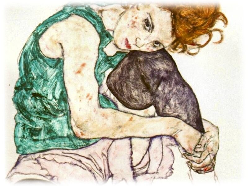 Эгон Шиле (Egon Shile). Эдит (жена художника)