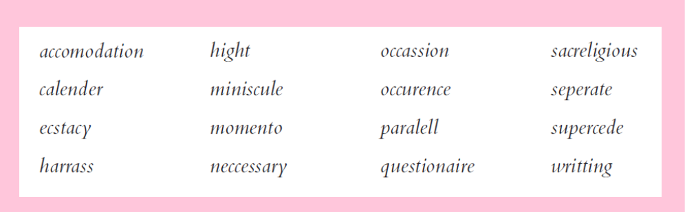 Из пособия "Understanding and Teaching English Spelling" от Adam Brown