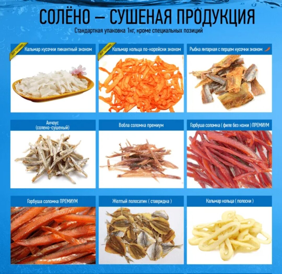 Сушеные закуски к пиву