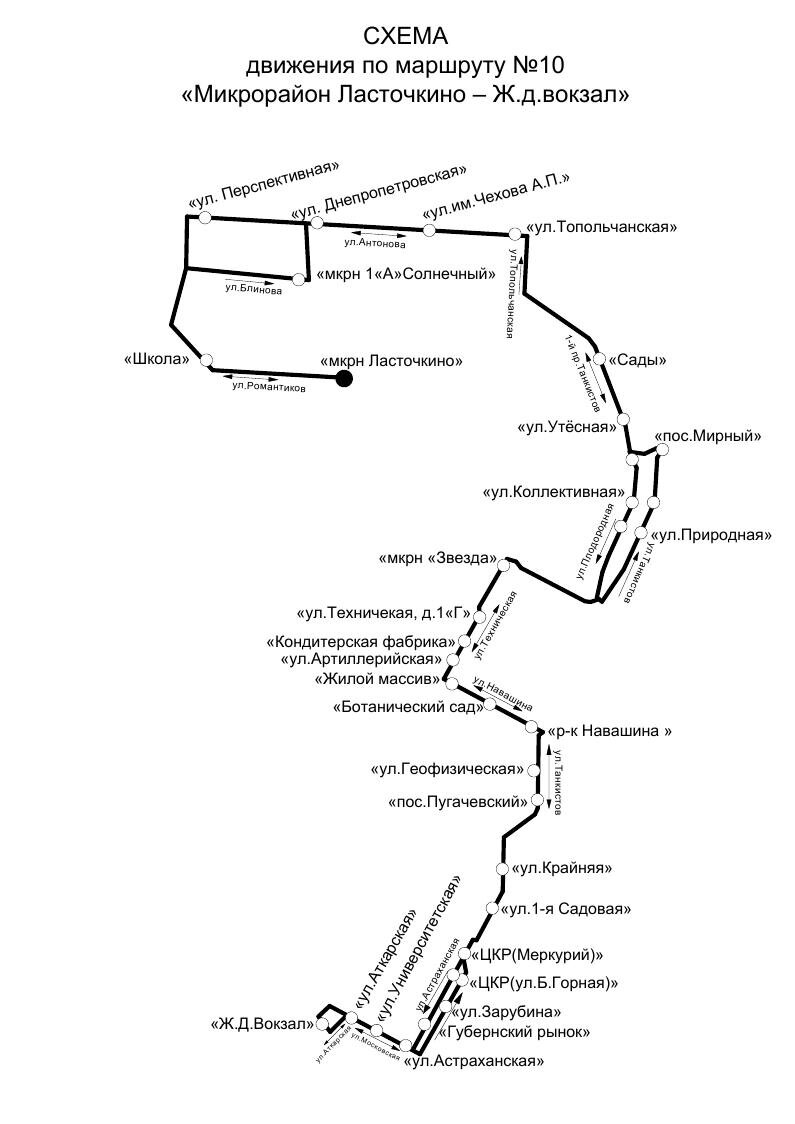 Саратов маршрут 72 схема