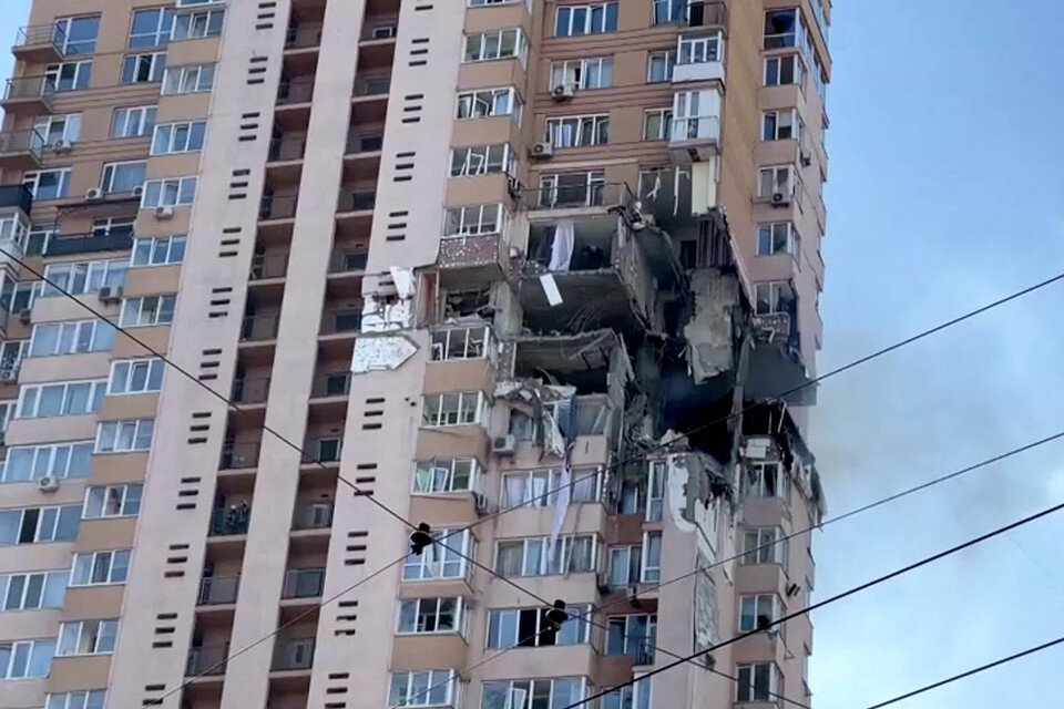 Киев, ПВО "попали".