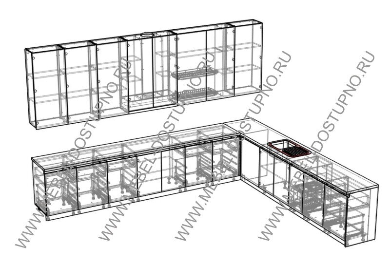 После проведения замера наша фабрика разрабатывает проект со всей фурнитурой и прочим.