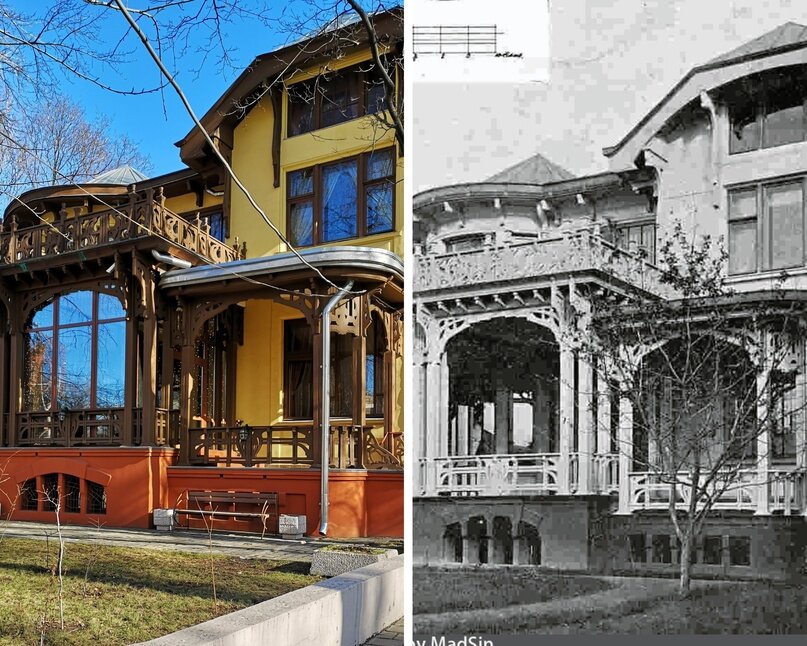 Особняк Носова сегодня и в 1904 году