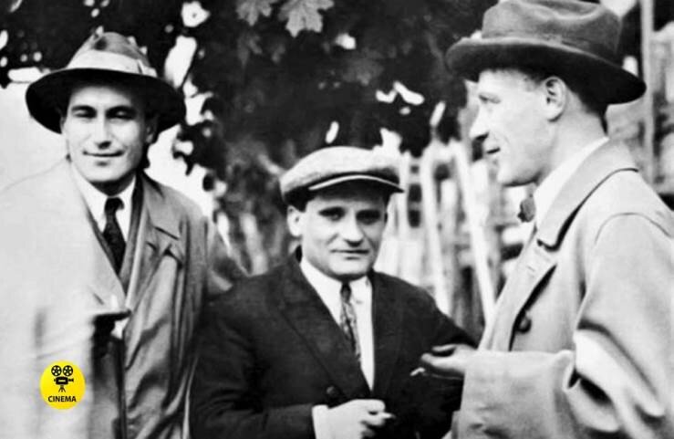 Слева направо: Валентин Катаев, Юрий Олеша и Михаил Булгаков в 1931 году.