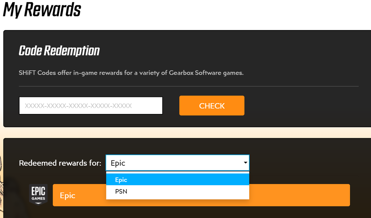 Здесь нужно выбрать платформу перед вводом кодов