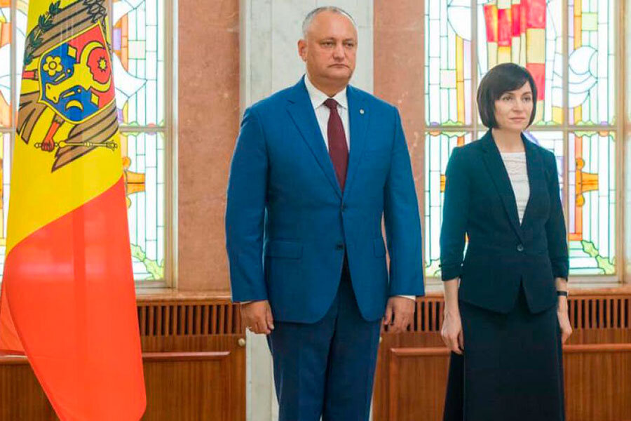 Игорь Додон и Майя Санду