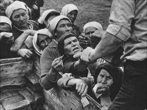 Очередь за хлебом в ссср
