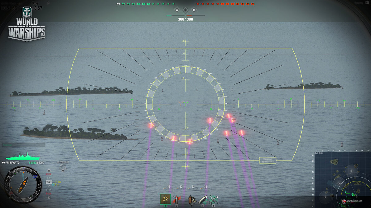 Снаряды, вы куда?... Стволы же параллельны...Картинка с сайта playground.ru