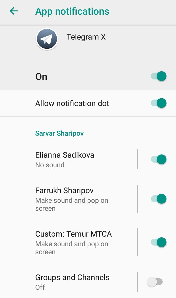 В личном телеграм икс я уже кручу-верчу уведомления по желанию 