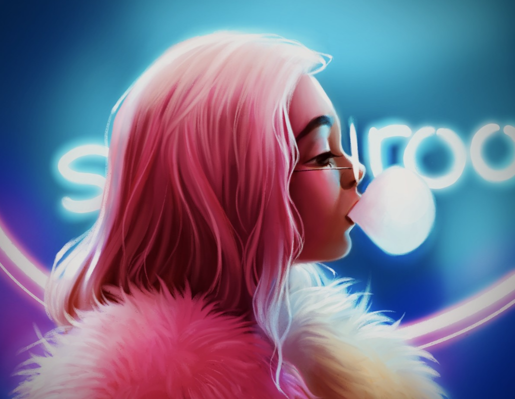 Иллюстрация Леры Кирьяковой из курса Цифровой портрет