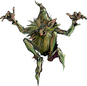 Персонаж из славянской мифологии Пан. Существо, пугающее одиноких путников на краю болота