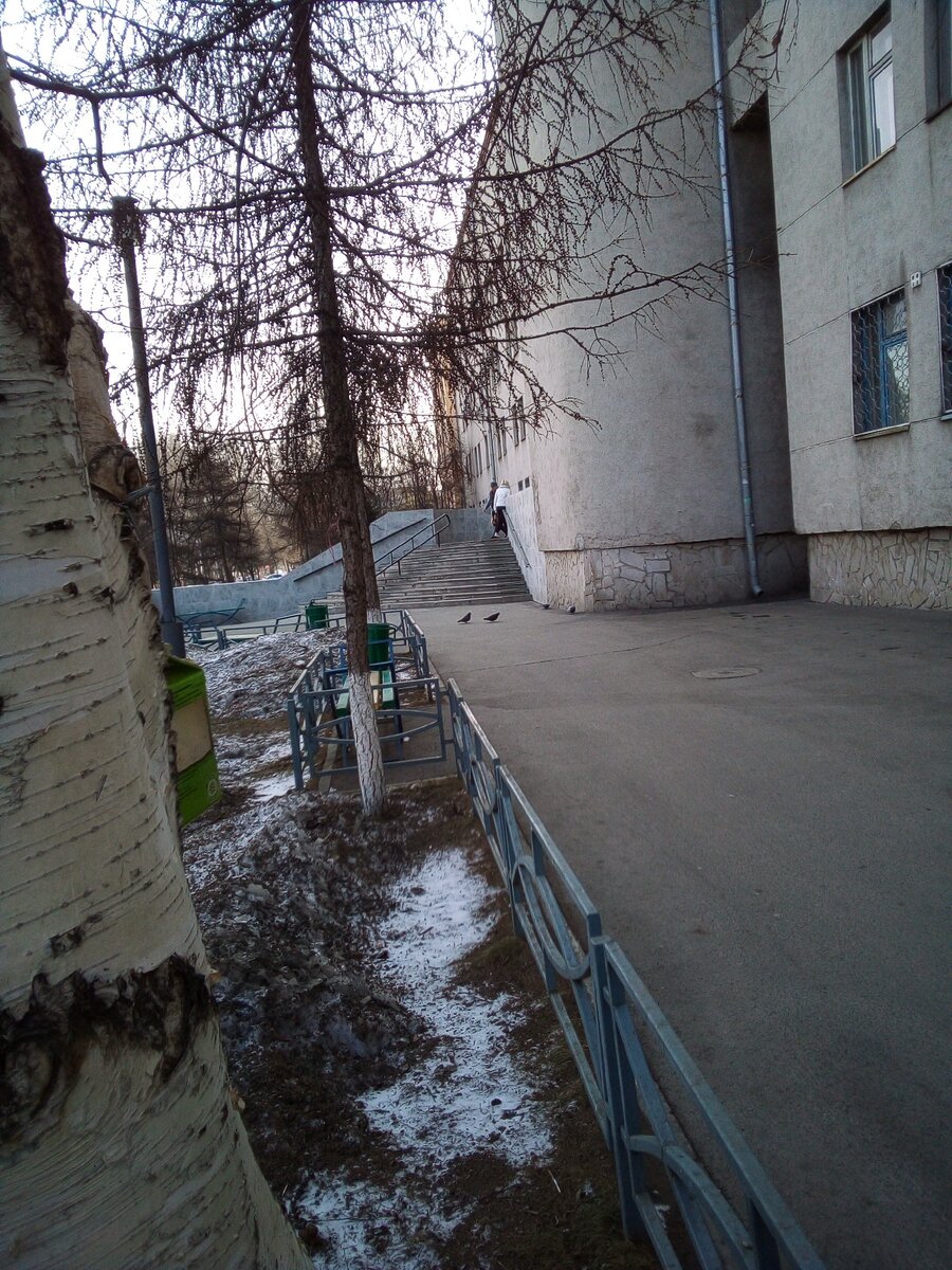 Крыльцо в поликлинику.