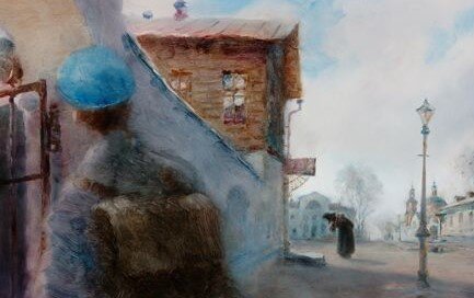 Антон ("Тоничка"). Кадр из анимационного фильма А. Петрова "Моя любовь". Изображение взято на сервисе "Яндекс. Картинки".