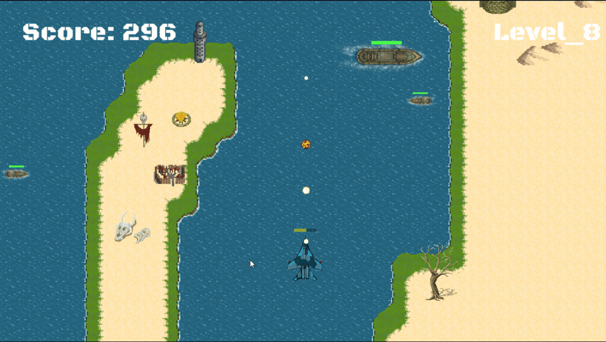 Проходите контрольные точки - соберёте звезды. Они пригодятся для улучшения самолёта.