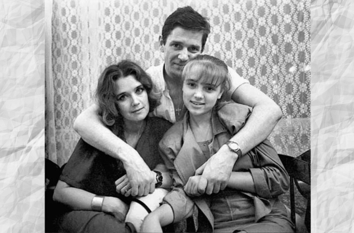 Александр Абдулов с Ириной и Ксенией Алфёровыми.