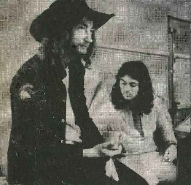 Roger Glover and Ian Gillan during the recording of 'Machine Head', 1971