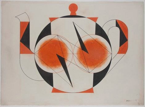 1 из 2Иокша Ольга «Чайник». 37 х 50 см. Натуральный камень, смальта. 2018. Источник: Александр Родченко. «Чайник».