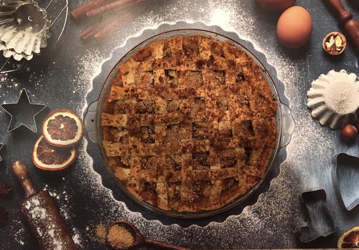 Классический американский яблочный пирог, с изюминкой