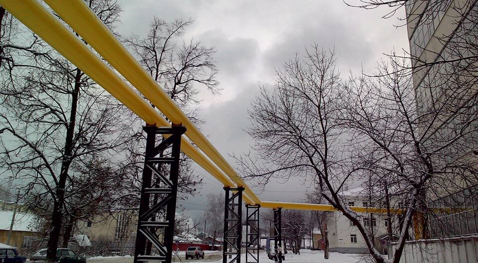 дорога на завод обычным декабрьским днем, 2015 г.
