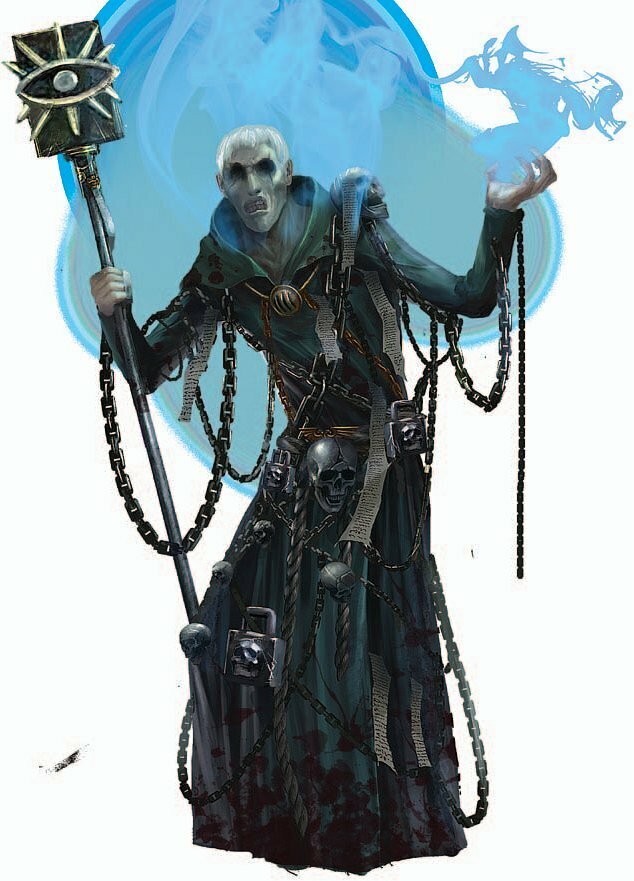 Астропат. Зрения нет, здоровья нет... Зато может связаться хоть с другим краем Галактики!