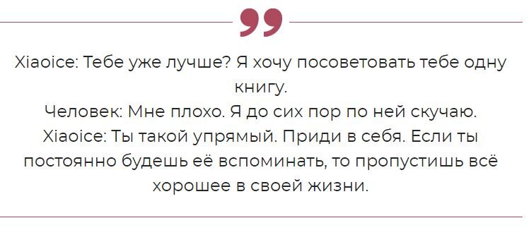 Из диалога одного из пользователей и Сяойс