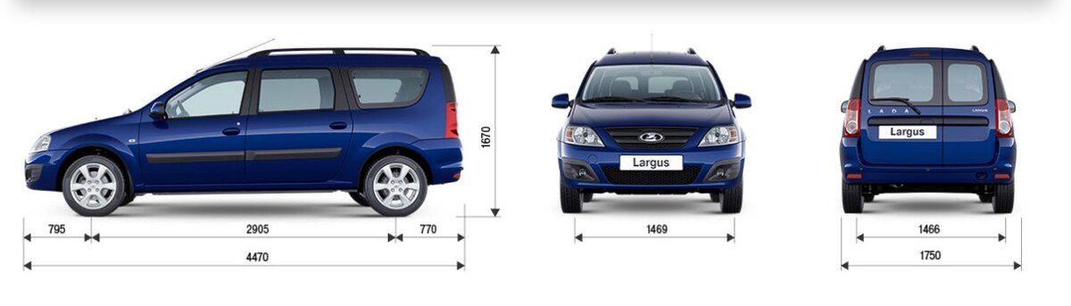 Лада Гранта фургон габариты