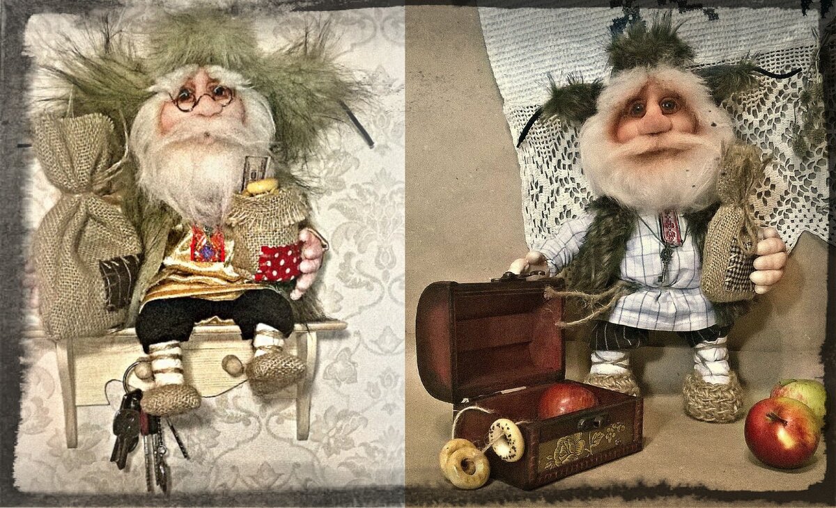 Домовые - не только сплетники и шалуны, у них свои заботы - они всегда при делах.