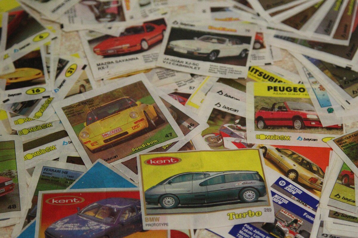 Вкладыши от жвачек