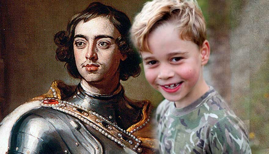 Петр I и принц Джордж // источники изображений: cyrillitsa.ru, spletnik.ru