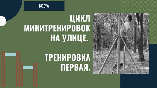 Уличная тренировка на турнике и брусьях. Работа со своим весом. Часть первая.